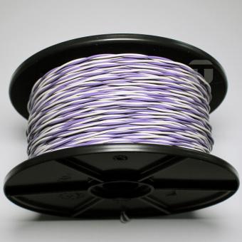 YV-Draht 2X0,6/1,1-ws/violett auf Spule zu 250 Meter 
