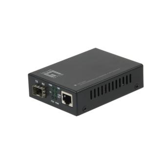 LevelOne Gigabit Ethernet PoE-PD Media Konverter mit SFP 
